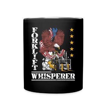 Conducteur de chariot élévateur certifié - Mug uni - noir - Devant