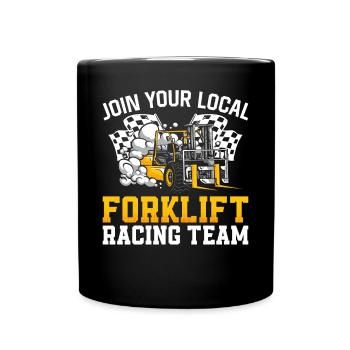 Certified Forklift Truck Operator - Full Colour Mug - black - Front