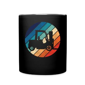 Certified Forklift Truck Operator - Full Colour Mug - black - Front