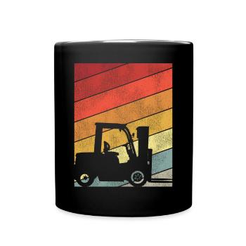 Certified Forklift Truck Operator - Tasse einfarbig - Schwarz - Vorne