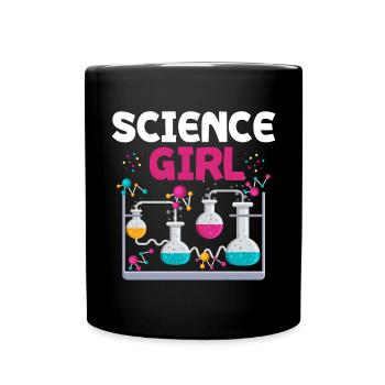 Science girls -chemistry schoolgirls women - Full Colour Mug - black - Front