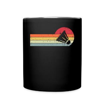 Badminton Retro Vintage - Full Colour Mug - black - Front
