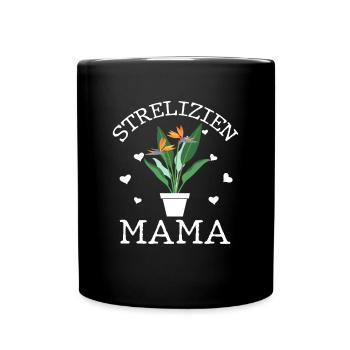 Strelizien Mama Plant Mama Plante d’intérieur Plante Plante - Mug uni - noir - Devant
