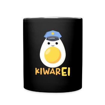 Kiwarei Österreich Polizei lustiges Ei Kostüm - Tasse einfarbig - Schwarz - Vorne