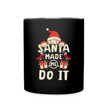 Le Père Noël vous regarde - Mug uni - noir - Devant