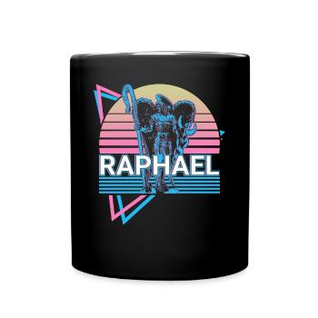 Raphael Archangel Retro - Full Colour Mug - black - Front