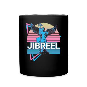 Jibrael Archangel Retro - Full Colour Mug - black - Front