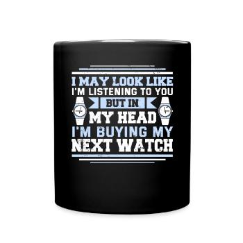 Watch Collector Watch Watchmaker - Full Colour Mug - black - Front