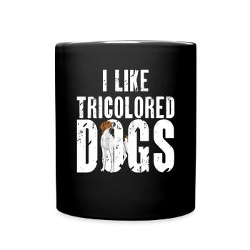 Treeing Walker Coonhound - Tasse einfarbig - Schwarz - Vorne