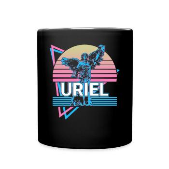 Uriel Archangel Retro - Full Colour Mug - black - Front