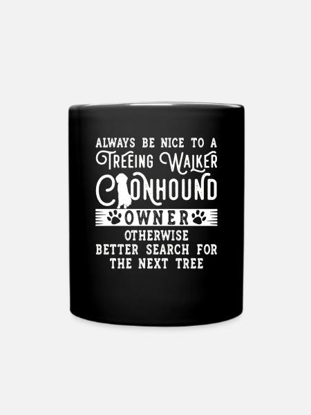Treeing Walker Coonhound - Tasse einfarbig - Schwarz