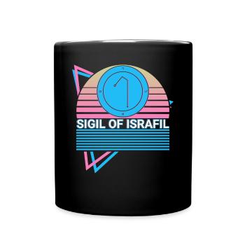 Sceau d’Israfil Archange Sceau Rétro - Mug uni - noir - Devant