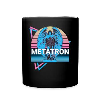 Metatron Archangel Retro - Full Colour Mug - black - Front