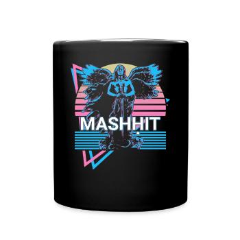 Mashḥit Ange destructeur rétro - Mug uni - noir - Devant
