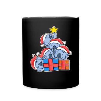 Arbre de Noël Koala - Koalas - Mug uni - noir - Devant
