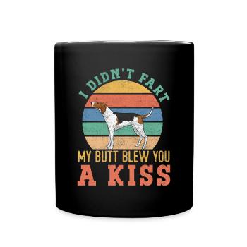 Treeing Walker Coonhound - Tasse einfarbig - Schwarz - Vorne