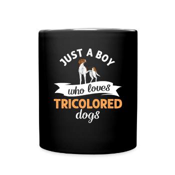 Treeing Walker Coonhound - Tasse einfarbig - Schwarz - Vorne