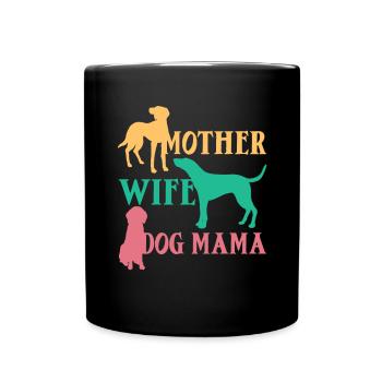 Treeing Walker Coonhound - Tasse einfarbig - Schwarz - Vorne