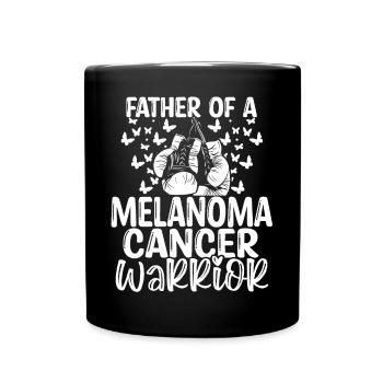 Melanoma Cancer Awareness Dad Fathers Day Papa - Full Colour Mug - black - Front