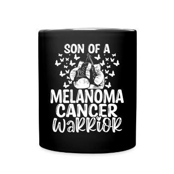 Melanoma Cancer Awareness Month Ribbon Son - Full Colour Mug - black - Front