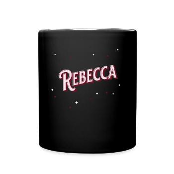 Rebecca's name personalized - Full Colour Mug - black - Front