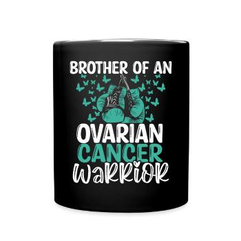 Ovarian Cancer Awareness Brother Twins Sibling - Tasse einfarbig - Schwarz - Vorne