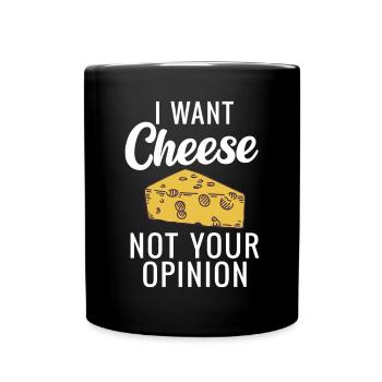 Snack Cheese Lover Cheese Gift - Mug uni - noir - Devant