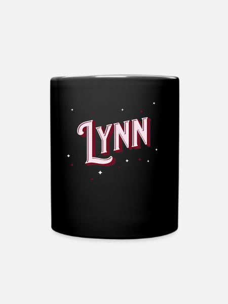 Lynn Namen personalisiert - Tasse einfarbig - Schwarz
