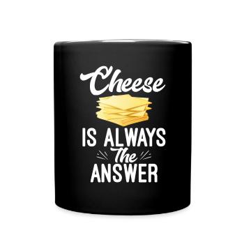 Snack Cheese Lover Cheese Gift - Mug uni - noir - Devant