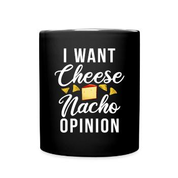 Snack Käse Liebhaber Käse Geschenk - Tasse einfarbig - Schwarz - Vorne