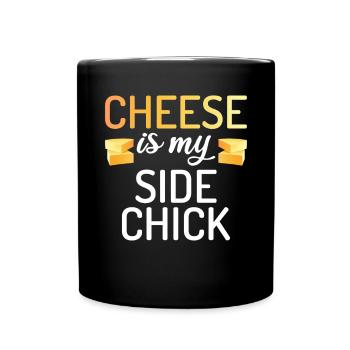 Snack Käse Liebhaber Käse Geschenk - Tasse einfarbig - Schwarz - Vorne