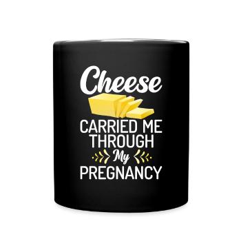 Snack Cheese Lover Cheese Gift - Mug uni - noir - Devant
