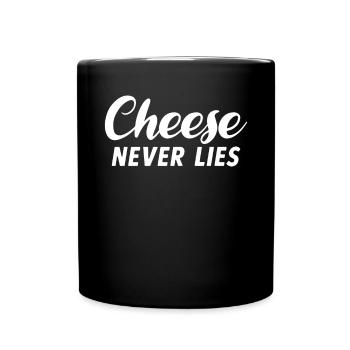 Snack Cheese Lover Cheese Gift - Full Colour Mug - black - Front
