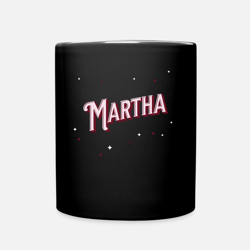 Le nom de Martha personnalisé - Mug uni - noir