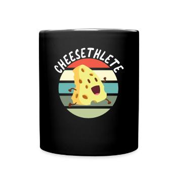 Snack Cheese Lover Cheese Gift - Full Colour Mug - black - Front