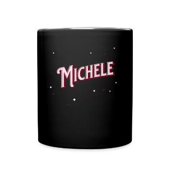 Michele nom personnalisé - Mug uni - noir - Devant