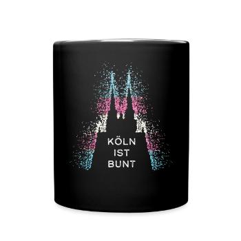 Transgender Transsexuell Köln Kölner Dom Kölle - Tasse einfarbig - Schwarz - Vorne