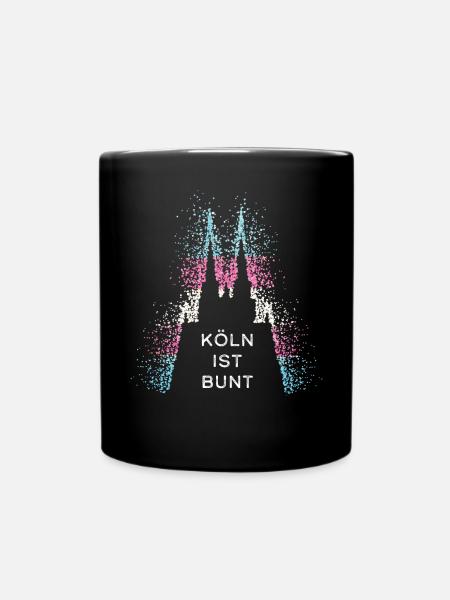 Transgender Transsexuell Köln Kölner Dom Kölle - Tasse einfarbig - Schwarz