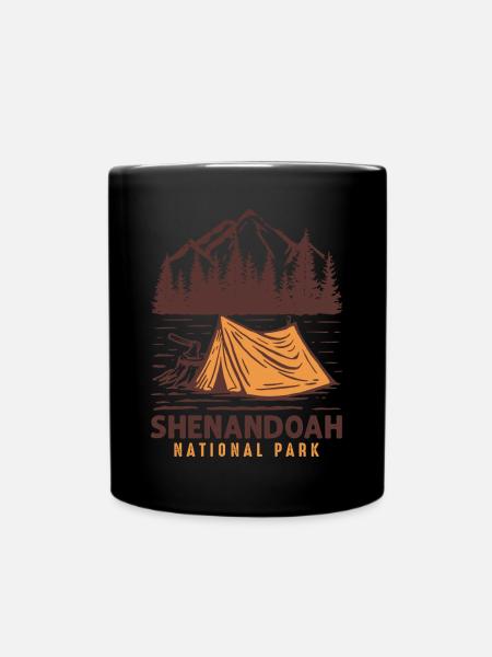 Shenandoah-Nationalpark Camping Souvenir Virginia - Tasse einfarbig - Schwarz