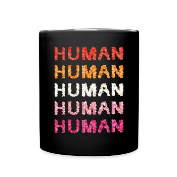 Lesbe Lesbisch Lesben Gay Gleichgeschlechtlich - Tasse einfarbig - Schwarz - Vorne