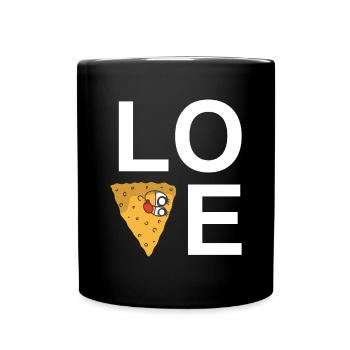 Nacho Lover Nacho Geschenk Mexikanisches Essen - Tasse einfarbig - Schwarz - Vorne