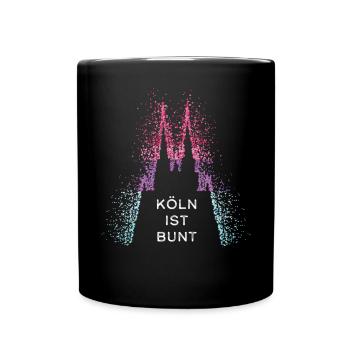 Bisexualité bisexuelle Drapeau Gay Homo Gay - Mug uni - noir - Devant