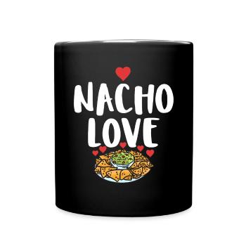Nacho Lover Nacho Geschenk Mexikanisches Essen - Tasse einfarbig - Schwarz - Vorne