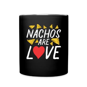 Nacho Lover Nacho Geschenk Mexikanisches Essen - Tasse einfarbig - Schwarz - Vorne
