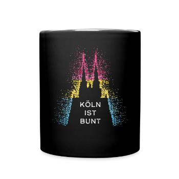 Cathédrale de Cologne Colonia Pansexuel Pansexuel - Mug uni - noir - Devant