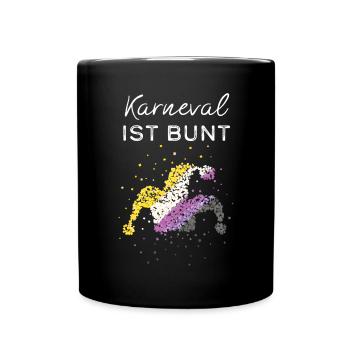 Carnaval Carnaval Asexualité asexuée - Mug uni - noir - Devant
