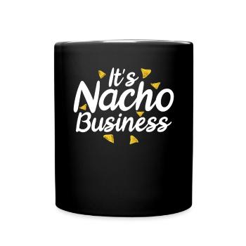Nacho Lover Nacho Geschenk Mexikanisches Essen - Tasse einfarbig - Schwarz - Vorne