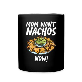 Nacho Lover Nacho Geschenk Mexikanisches Essen - Tasse einfarbig - Schwarz - Vorne