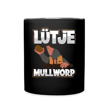 Lütje Mullworp - Full Colour Mug - black - Front