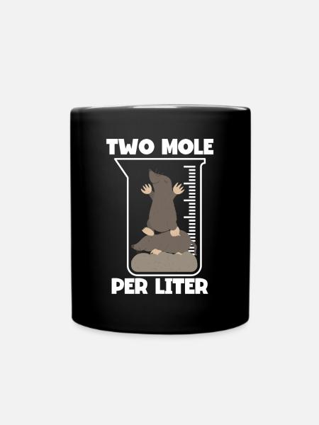 Deux moles par litre - Mug uni - noir